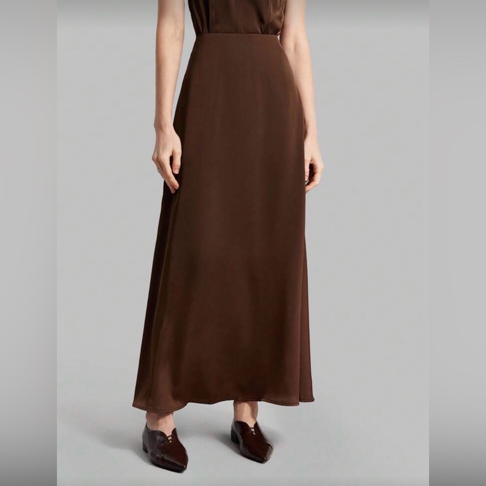 Elegant Brown Maxi Skirt